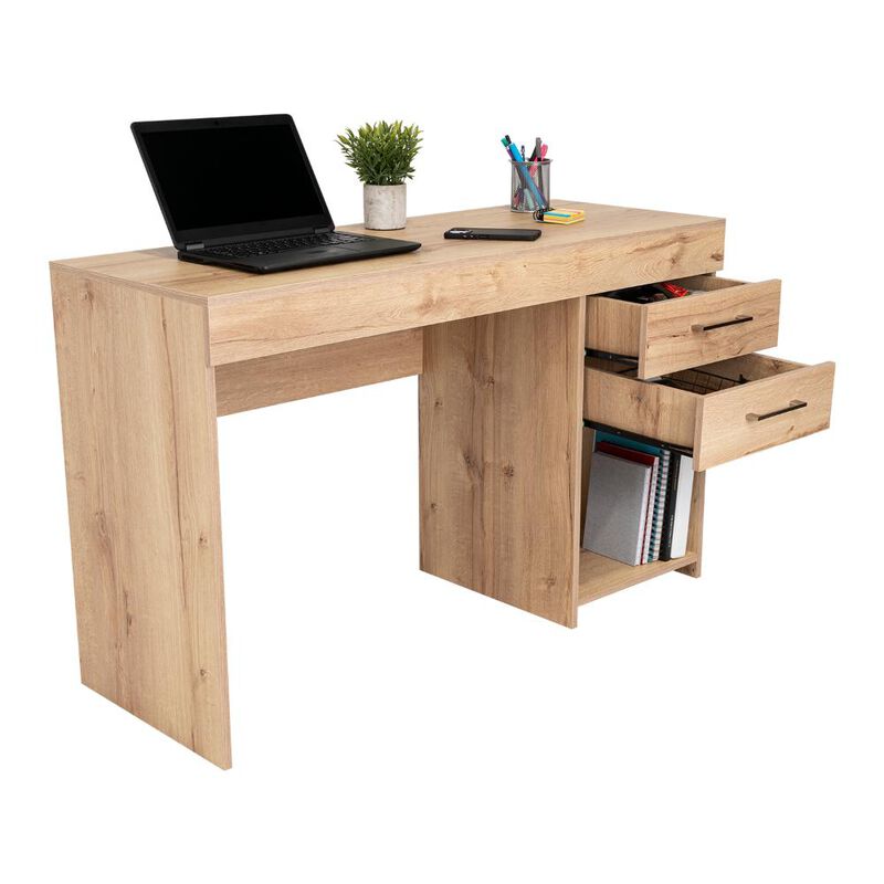 Escritorio Hazel  Caf&eacute; Claro Virtual Muebles image number null