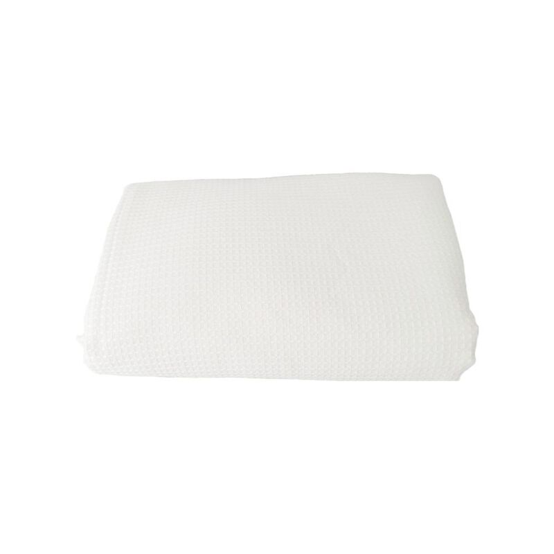 Colcha Waffle Color Hueso Estilo Hotel King Siz... image number null