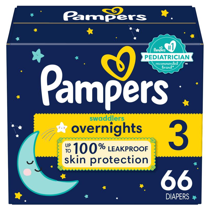 Pa&ntilde;ales Pampers Swaddlers Overnights, Tama&ntilde;o 3 ... image number null
