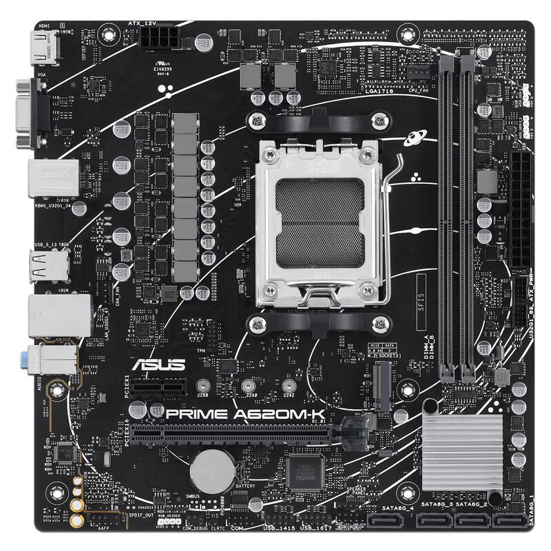 T. Madre ASUS PRIME A620M-K: Socket AM5, DDR5, ... image number null