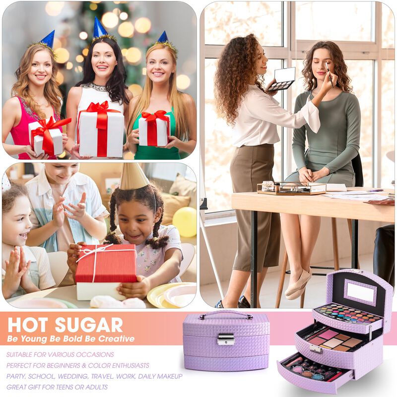 Kit De Maquillaje Hot Sugar Girls Con Cosm&eacute;tico... image number null