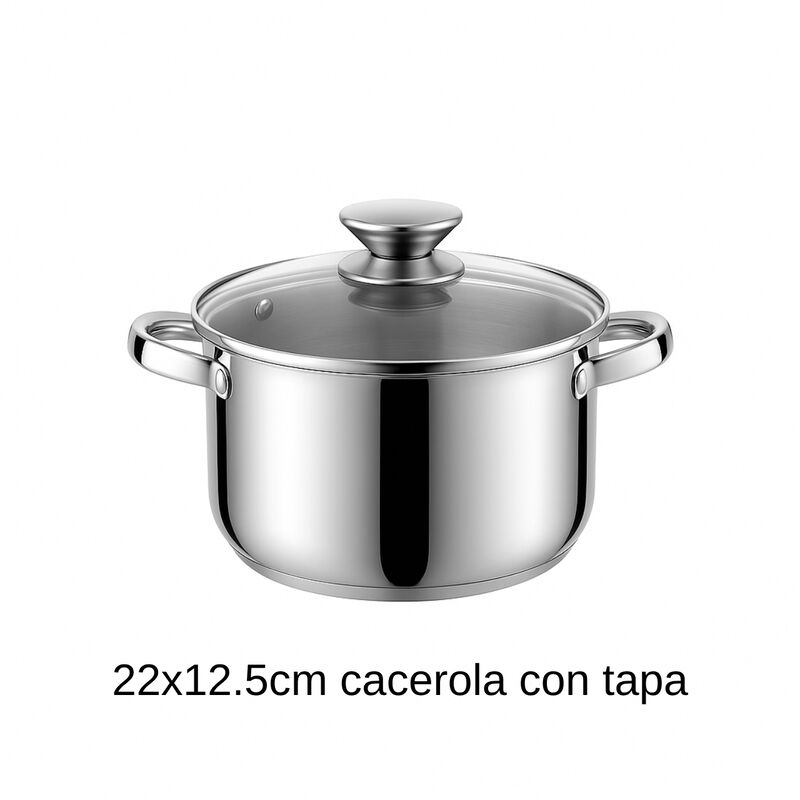 Juego De Bater&iacute;a De Cocina De Acero Inoxidable ... image number null