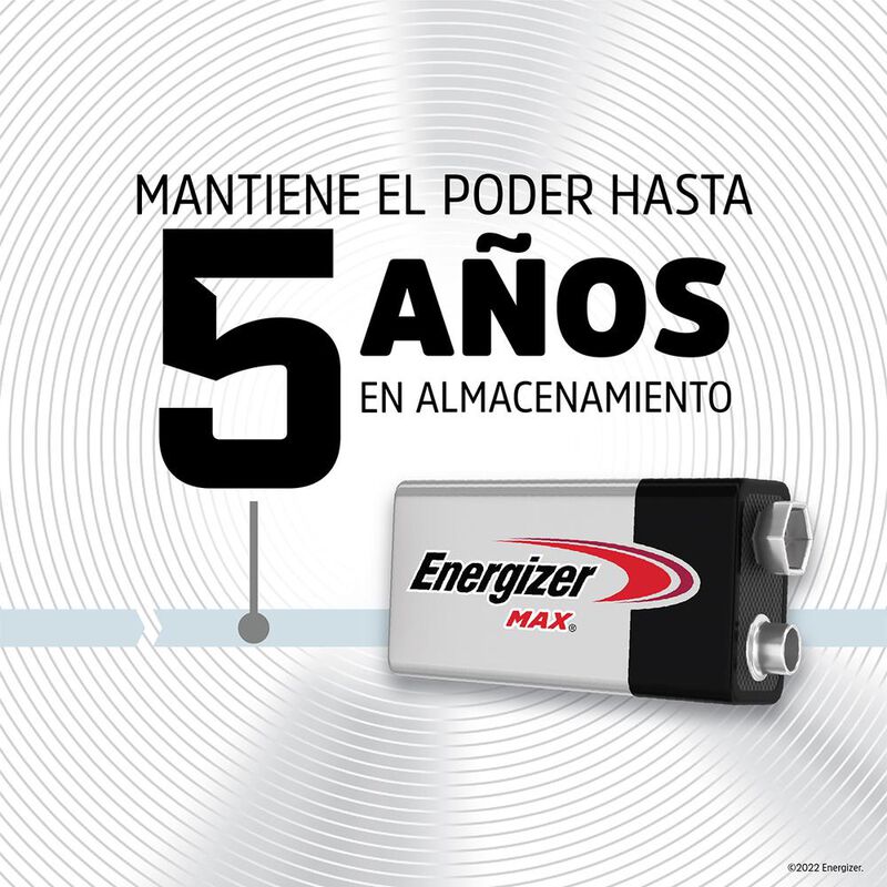 Pila Energizer Max Alcalina 9v Cuadrada 522bp-1 image number null