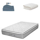 Colch&oacute;n Individual Vail+Protector Ultra+1 juego de S&aacute;banas Basic