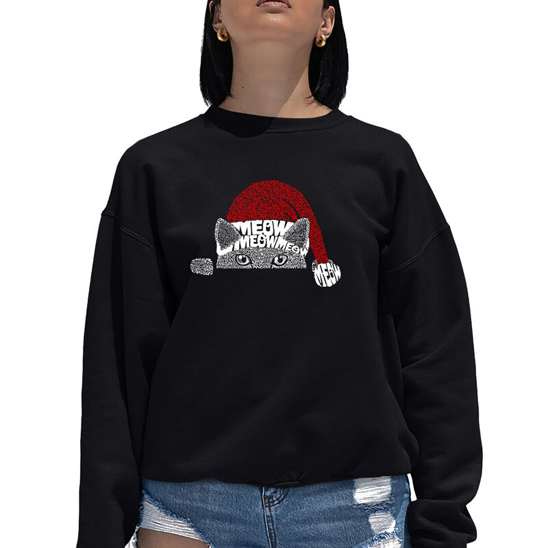 Sudadera De Cuello Redondo Word Art Para Mujer ... image number null