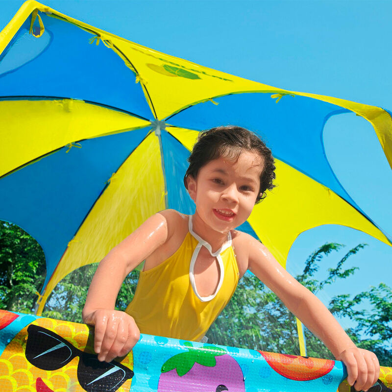 Alberca R&iacute;gida Redonda con Toldo 2.44X51cm Deco... image number null