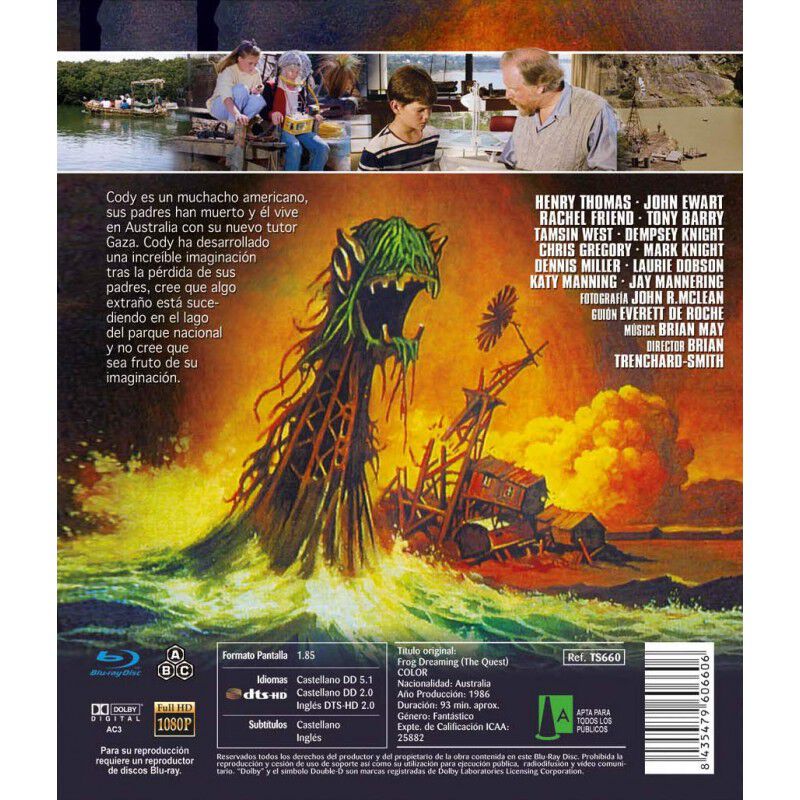 El Secreto Del Lago Bd 1986 Frog Dreaming (the ... image number null