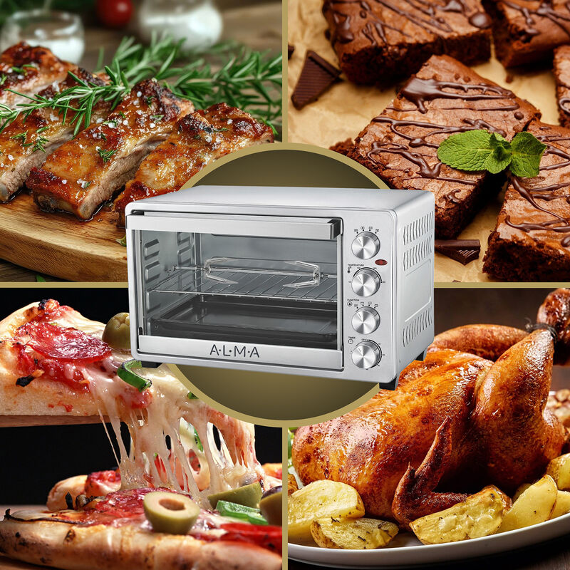 Horno Rostizador de Convecci&oacute;n ALMA 33L Doble R... image number null