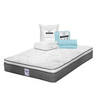 Colch&oacute;n Individual Prestige + Protector Trinity + 1 juego de S&aacute;banas Trinity