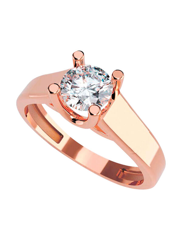 Anillo de Compromiso de 10K con Circonia Talla ... image number null