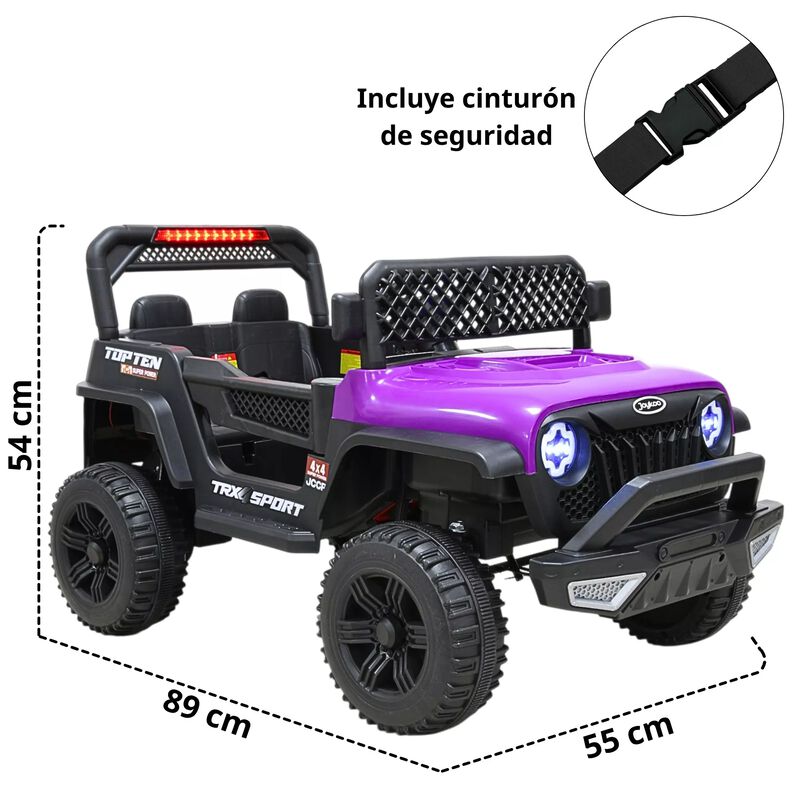 Camioneta Montable El&eacute;ctrica Para Ni&ntilde;os Luces  ... image number null