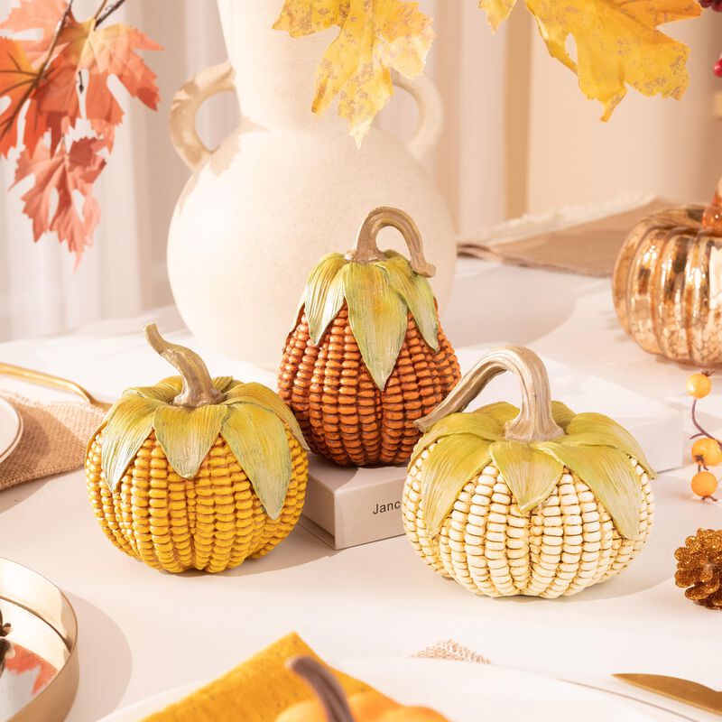Juego De 3 Calabazas Decorativas Valery Madelyn... image number null