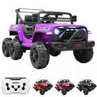 Camioneta Montable El&eacute;ctrica 4x4 Para Ni&ntilde;os Bluetooth Control Remoto Luces Led Bater&iacute;a 12v Soporta Hasta 30 Kg - Morado