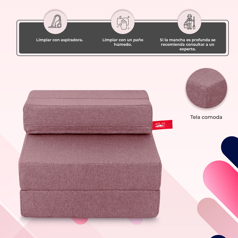 Sillón Plegable Tipo Puff Atlas Basics Gris Cla... image number null