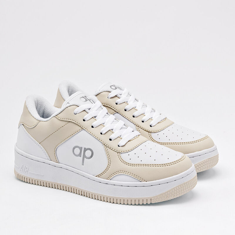 Apoort Tenis Para Mujer Blanco Beige Cod 129097... image number null