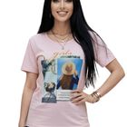 Blusa Casual Estampada Malabis Bl-1042 Rosa