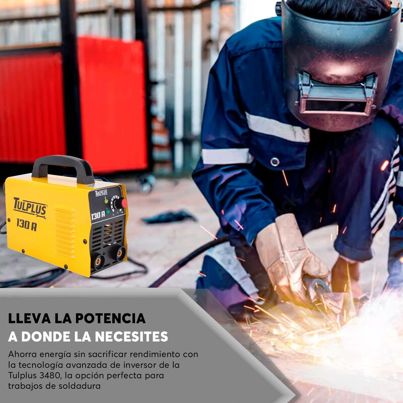Soldadora Inversora 130A con Kit Completo para ... image number null