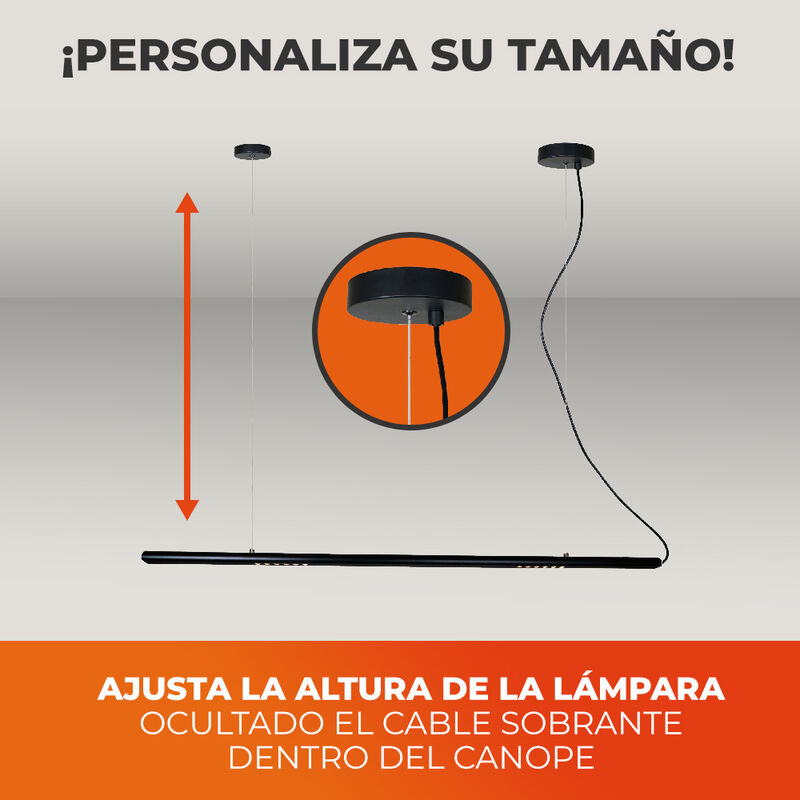 L&aacute;mpara Lineal LED 1.20 m, 12.5 W, Luz C&aacute;lida B... image number null