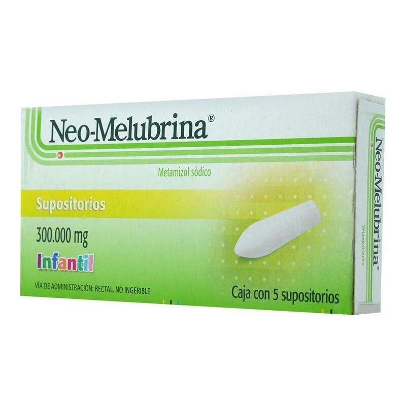Neo-melubrina Infantil 300mg Caja con 5 suposit... image number null