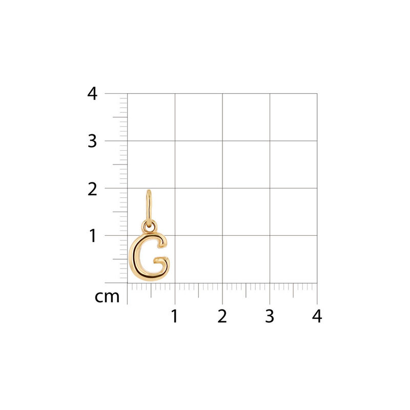 Dije De Oro Amarillo De 10K (Letra G) Sin Caden... image number null