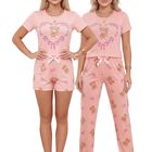 Pijama De 3 Piezas Mujer Pantalon Short Y Playera A Juego PIJ-077-3 Dise&ntilde;o 28 Pijama De Mujer
