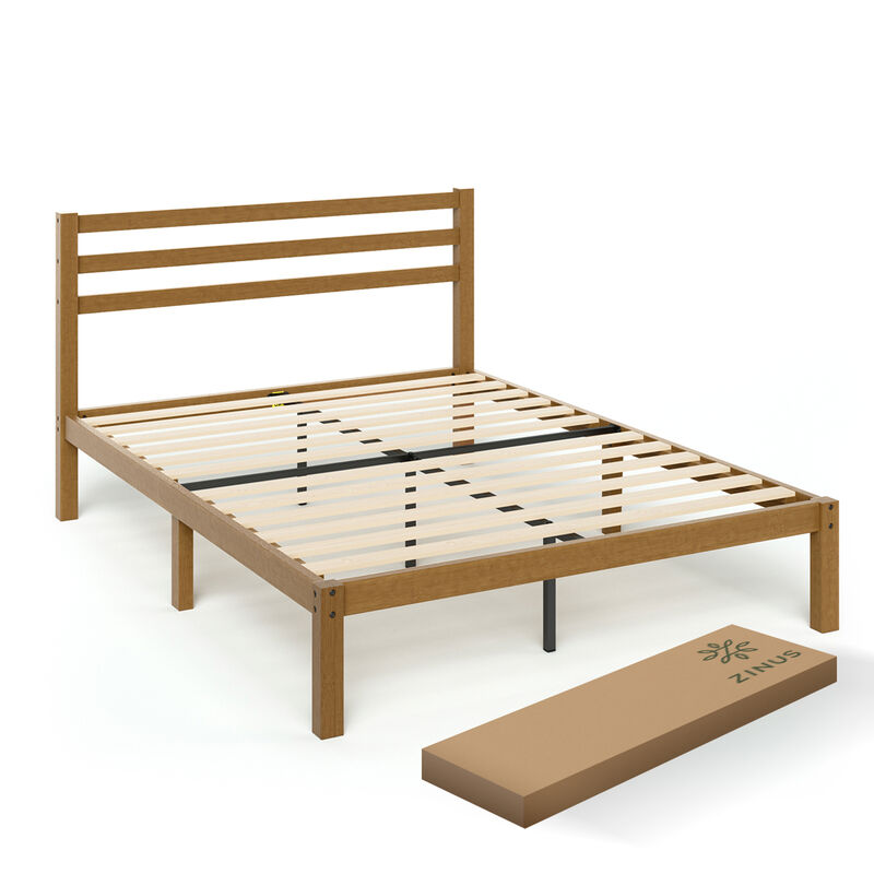 Zinus | Leah | Base De Cama Matrimonial De Bamb... image number null