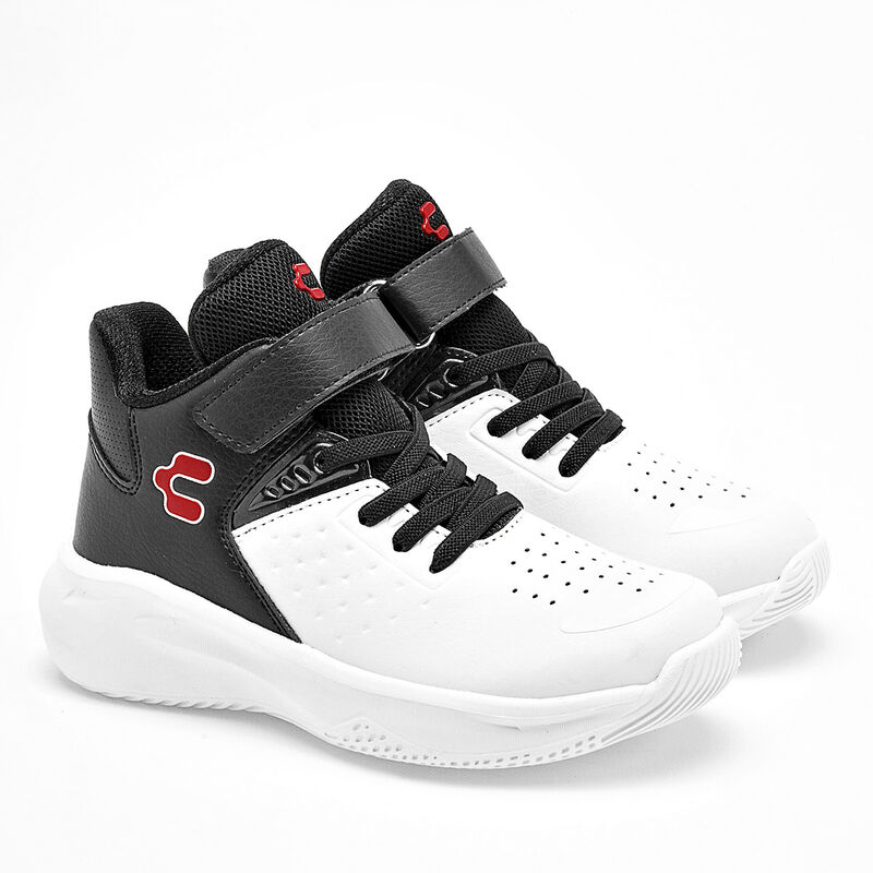 Charly tenis para ni&ntilde;o  blanco negro cod 139676... image number null