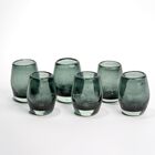 Mezcaleros  Set de 6 Mezcaleros de Vidrio Soplado Humo Marea Baja