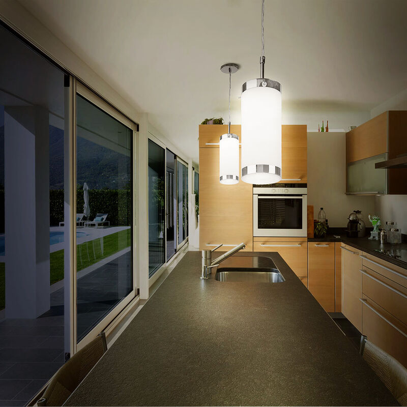 L&aacute;mpara Colgante Cromado/sat&iacute;n 8.5w 100v image number null