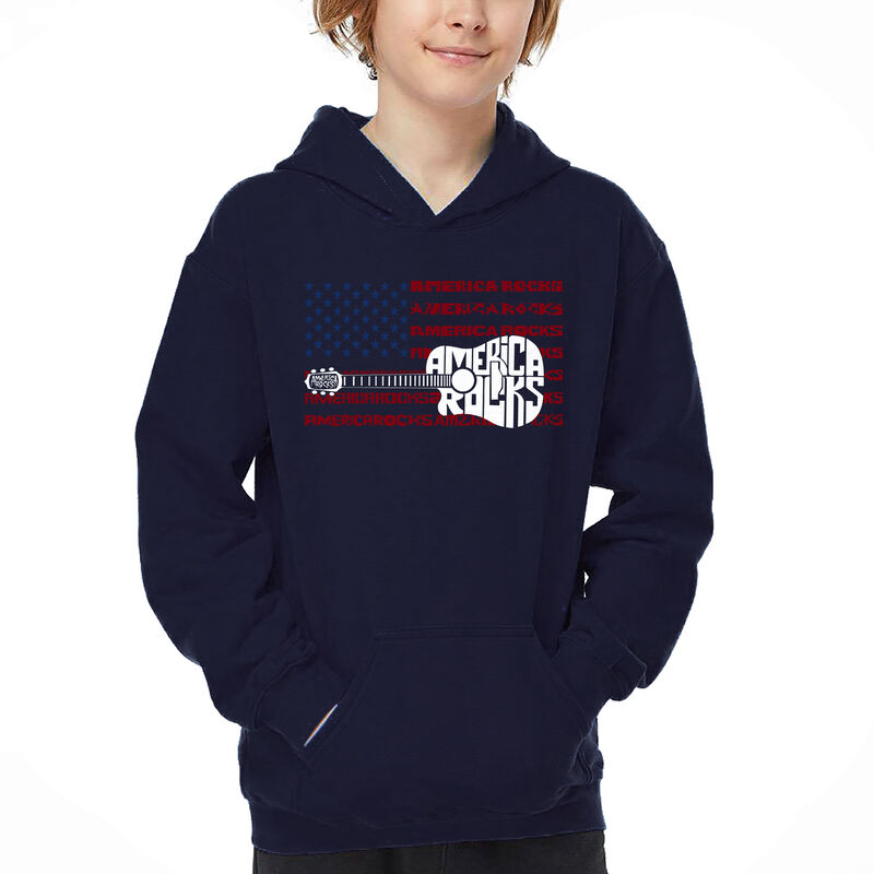 Sudadera Con Capucha Word Art Para Ni&ntilde;o - Ameri... image number null