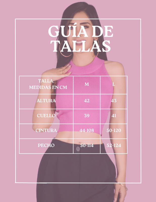 Pack de 2 Blusas Crop Cuello Halter Canal&eacute; BL-1... image number null