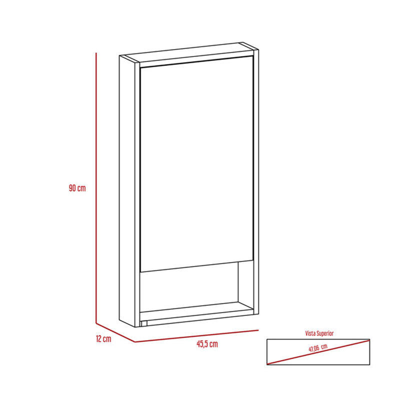 Gabinete Para Baño Con Espejo Modelo Mariana Co... image number null