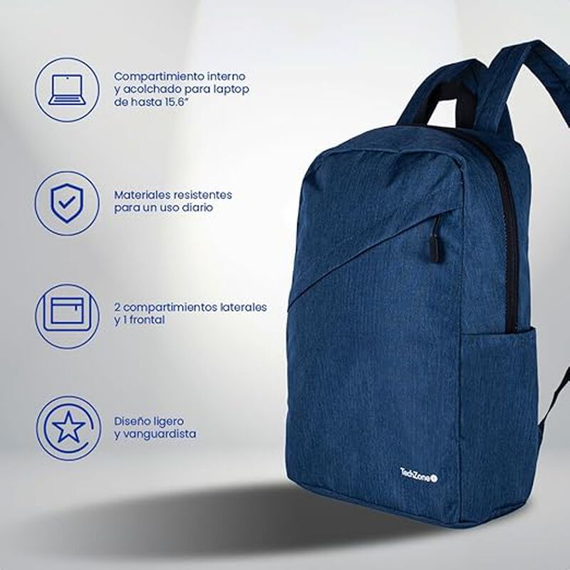 TechZone Mochila Basic Backpack Para Laptop De ... image number null