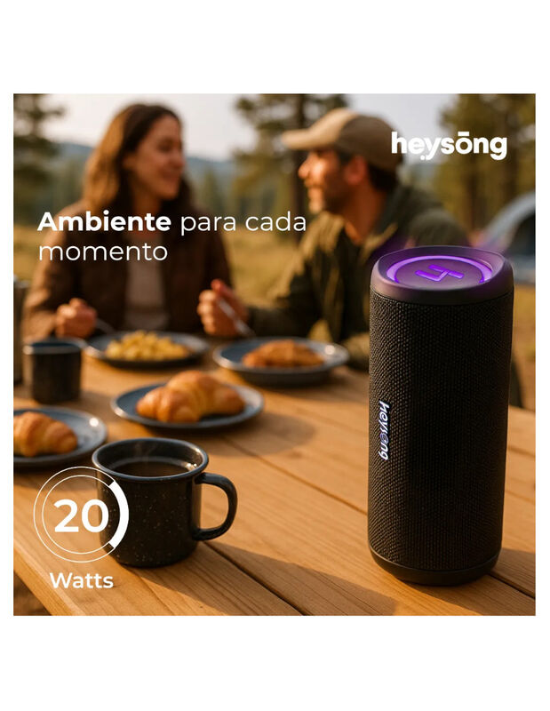Bocina Bluetooth Heysong Xtrem Ipx7 Tws 15h image number null