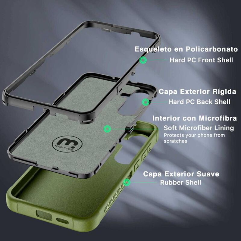 Funda MYBAT Maverick clip para Samsung S24 Verd... image number null