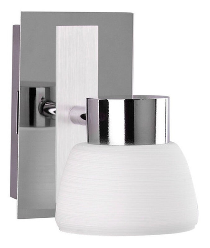 Lampara Sobreponer Muro Cromado 5w Luz Suave C&aacute;... image number null