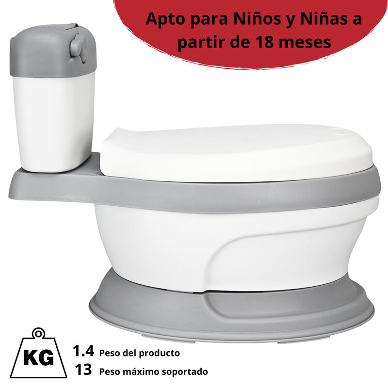 Ba&ntilde;o Entrenador para Ni&ntilde;os con Asiento Acolchad... image number null