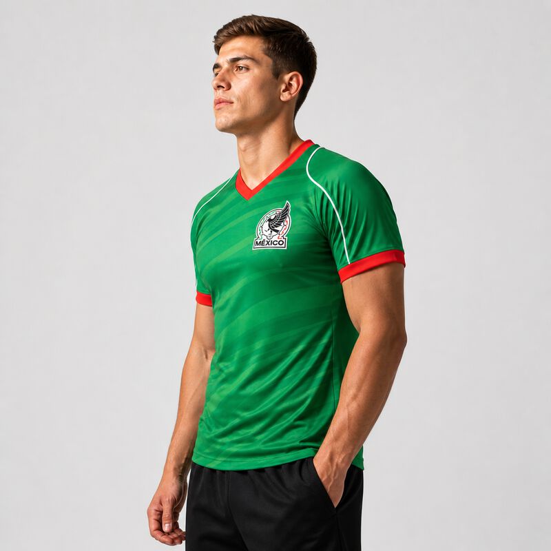 Playera Selecci&oacute;n Mexicana Estampada Cuello V H... image number null
