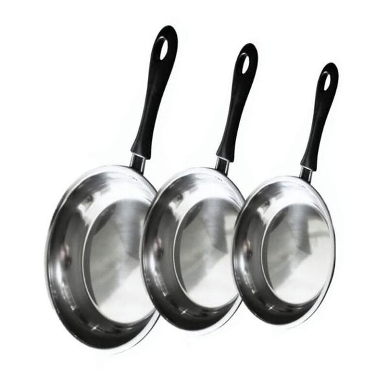 Kit Set Sartenes Acero Inoxidable Set 3 Piezas ... image number null