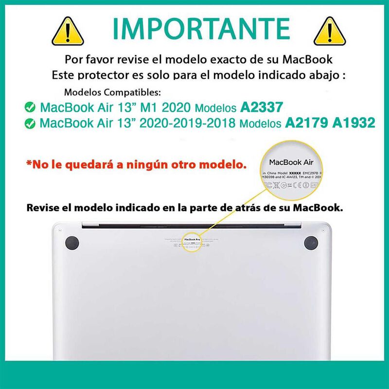 Funda TEKKU HC para MacBook Air 13 Gris A2337 M... image number null
