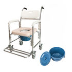Silla Comodo  con Ruedas y Frenos Traseros | Silla para Baño 3 en 1