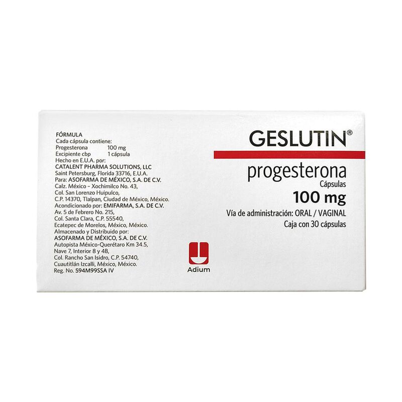 Geslutin 100 Mg 30 C&aacute;psula(s) image number null