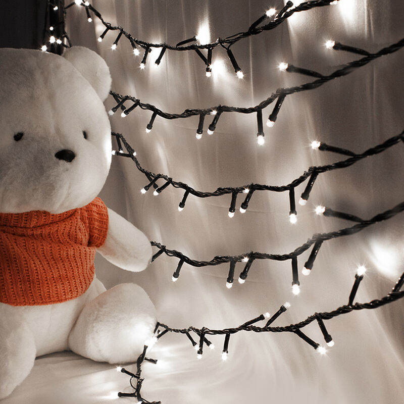 Serie de Luces blanca Navide&ntilde;a 300 luz LED 8 Fu... image number null