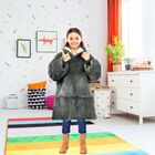 Pijama Adulto Unitalla Sudadera Cobija Infantil  con Borrega  Gris