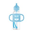 Botella Con Pajita Para Sorber Dr. Brown's Milestones, 250 Ml, Azul, 6 M+