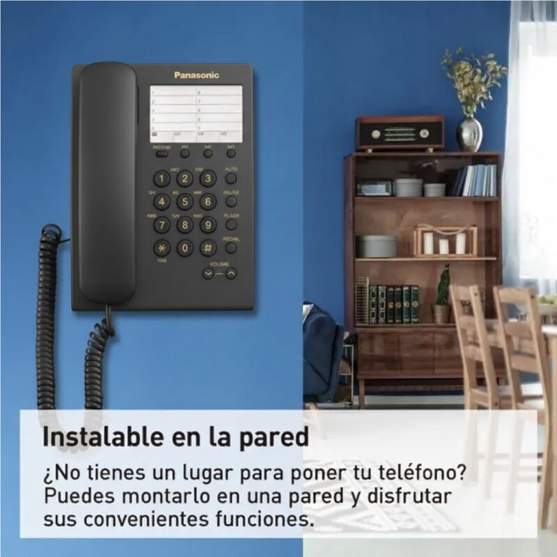 Combo 2 Piezas Tel&eacute;fono Fijo Panasonic KX-TS550... image number null