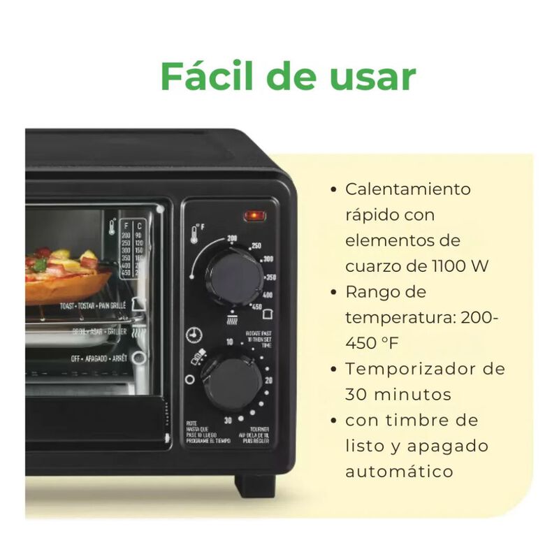 Horno Tostador Hamilton Beach Vers&aacute;til 4 Rebana... image number null
