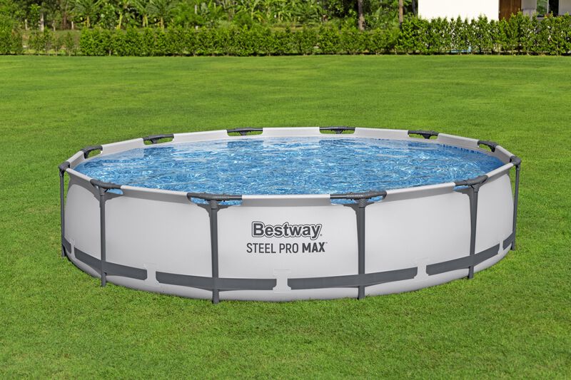 Alberca con estructura redonda 3.66x.76cm con b... image number null