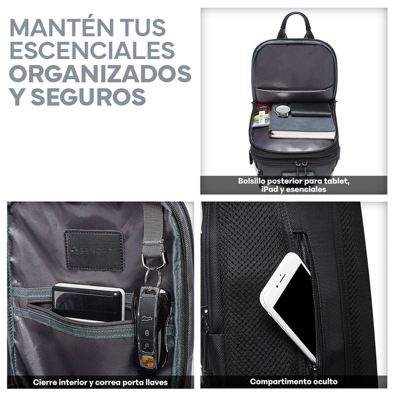 Mochila Crossbody Antirrobo Bandolera Mariconer... image number null