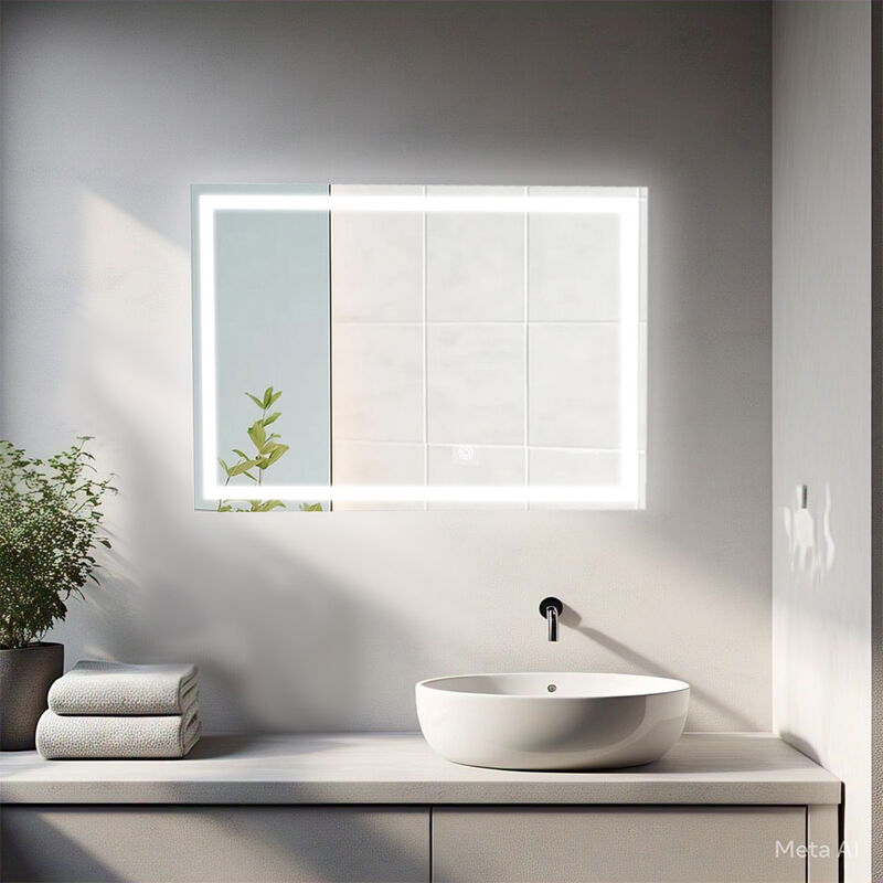 MIL LUCES ESPEJO DE VIDRIO RECTANGULAR CON BORD... image number null